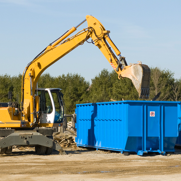 what size residential dumpster rentals are available in Crawford